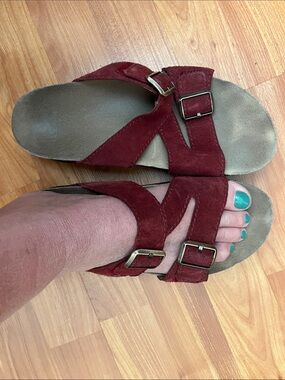 Dansko Womens Dayna Suede Cinnabar Sandal Size EU 39/US 8.5